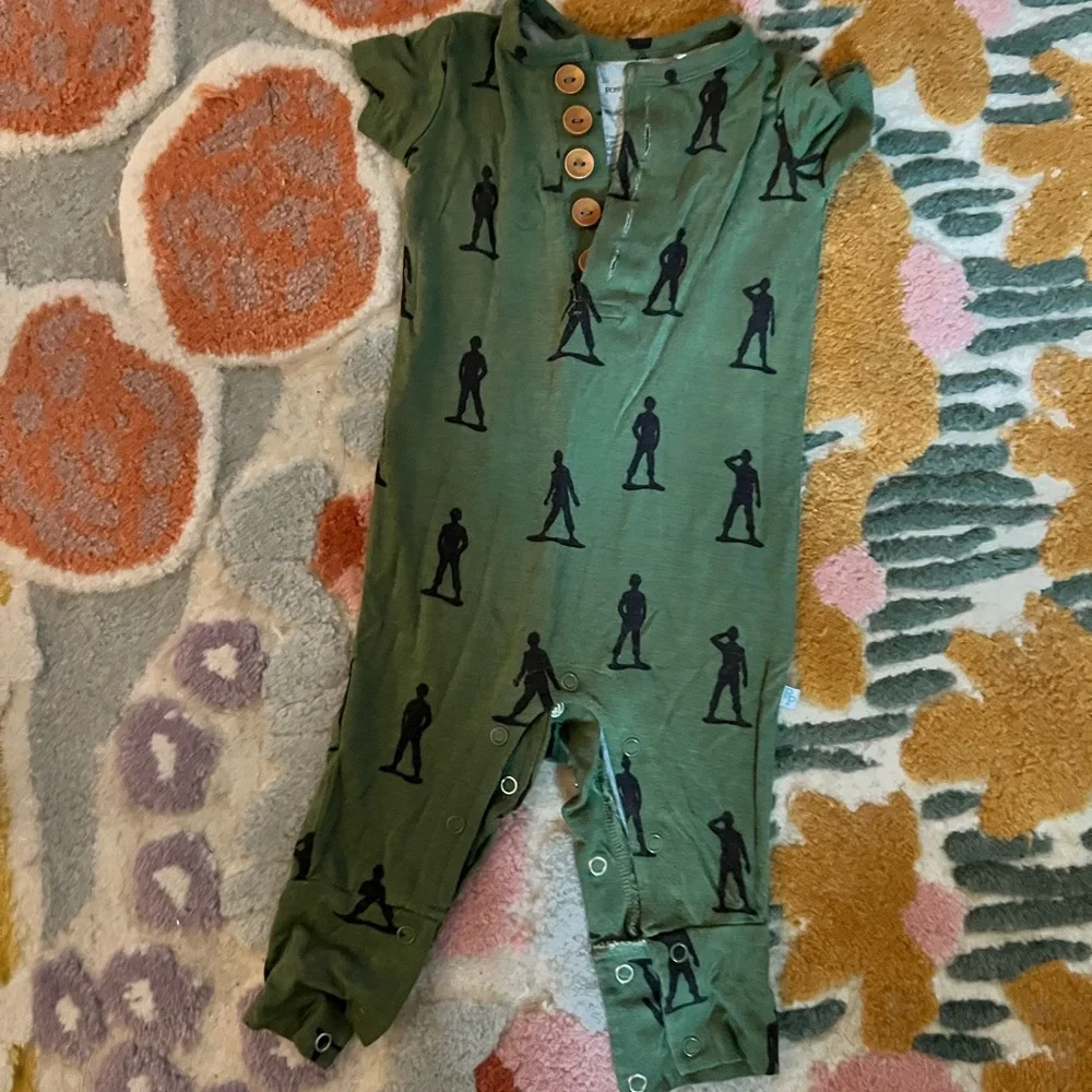Posh Peanut Army Man one-piece